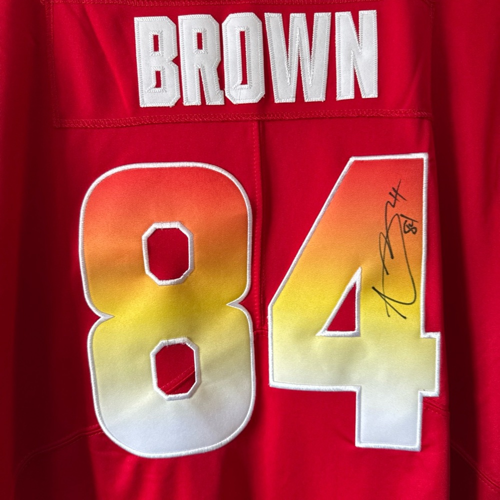 Men’s Nike Antonio Brown 2018 Pro Bowl Autographed NFL Jersey Sz XL - NWT RARE - Picture 2 of 7